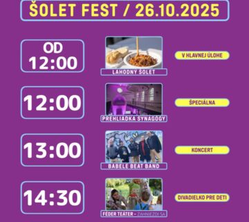 SHALOM CHAVERIM – Festival židovskej kultúry v Senci